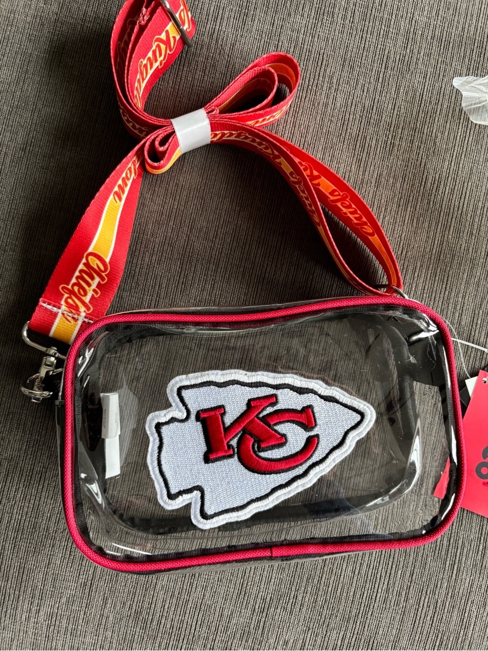 FOCO Kansas City Chiefs Clear Stadium Crossbody Bag - NWT